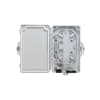 Cleerline SSF-OTB2 Outdoor Fiber Optic Plastic Enclosure, Empty, Holds 2 SC Simplex or 2 LC Duplex Adapters - Image 1 of 0