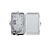 Cleerline SSF-OTB4 Outdoor Fiber Optic Plastic Enclosure, Empty, Holds 4 SC Simplex or 4 LC Duplex Adapters - Image 1 of 0