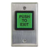 Camden CM-30EE 2" Square LED Illuminated Push Button, "Push to Exit" Switch, Fixed 30-Second Timer, Green - Image 1 of 0