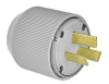 Eaton Arrow Hart 4524N Plug 50A 125/250V 3P3W Str AutoGrip GY - Image 2 of 0
