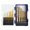 IRWIN 3018010 18 pc Titanium Nitride Coated TURBOMAX Drill Bit Set - Image 1 of 0