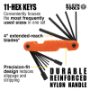 70550 Pro Folding Hex Key Set, 11 Fractional Inch-Sized Keys - Image 2 of 0