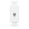 40681-W Wallplate Insert, Decora, F-Connector, White - Image 1 of 0