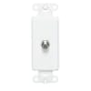 40681-W Wallplate Insert, Decora, F-Connector, White - Image 2 of 0