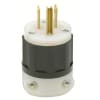 5266-C 15 Amp Plug, 125V, 5-15P, Nylon, Black/White, Industrial Grade - Image 1 of 0