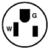 5266-C 15 Amp Plug, 125V, 5-15P, Nylon, Black/White, Industrial Grade - Image 2 of 0