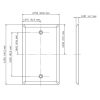 84014 Blank Wallplate, 1-Gang, Stainless Steel, Standard, Box Mount - Image 2 of 0
