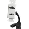 Comprehensive WPD-HD-U3C-AW Single Gang Pass-Through Decorative Wall Plate with HDMI Female Port and USB 3.0 Type Pigtail, White - Image 3 of 0