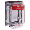 Safety Technology STI 3150 Weather Stopper without Horn with Clear Spacer, Fire Label, Red - Image 1 of 0