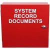 STI EM1212DOC Metal Protective Cabinet, Thumb Lock, 12"H x 12"W x 4"D, Red - Image 1 of 0