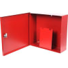 STI EM1212DOC Metal Protective Cabinet, Thumb Lock, 12"H x 12"W x 4"D, Red - Image 2 of 0