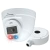 Speco O8TDD2 8MP AI Turret IP Camera, Audio and Visual Deterrent, WDR, 2.8mm Fixed Lens, White - Image 1 of 0