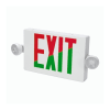 APC7RG LED Combination Exit Sign w/ Emergency Lights, Red/Green Letters, White Housing - Image 1 of 0