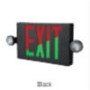 APC7RG LED Combination Exit Sign w/ Emergency Lights, Red/Green Letters, White Housing - Image 2 of 0