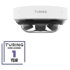 Turing Video TP-X4D5AV2-1Y SMART Series 5MPx4 Multi-Sensor Dome IP Camera with (4) TV-CORE1Y Cloud VMS Licenses - Image 1 of 0