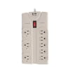 Tripp Lite TLP808 Protect It! 8-Outlet Surge Protector, 8 ft. Cord with Right-Angle Plug, 1440 Joules, Diagnostic LEDs, Light Gray Housing - Image 2 of 0