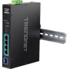 TRENDnet TI-PGM541 5-port Industrial Gigabit PoE+ DIN-Rail Switch - Image 3 of 0