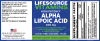Alpha Lipoic Acid - 600 mg - High Potency- 60 Vegan Capsules - Image 7 of 0