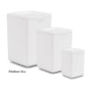 White plastic snap lock urns-small child size cremation supplies and equipment product - Image 1 of 0