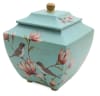 Floral hand painted magnolia lovebirds urn cremation supplies and equipment product - Image 1 of 0