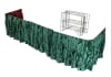 Duodrape system complete with frame and single sided drape used in funeral service operations, from lynch supply  - Image 1 of 0