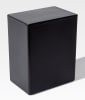Temporary cremation urns-black plastic with secure snap-lock  lid cremation supplies and equipment product - Image 1 of 0