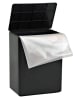 Temporary cremation urns-black plastic with secure snap-lock  lid cremation supplies and equipment product - Image 2 of 0