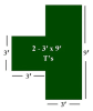 Tuf-turf premium cemetery grass "t" set only cemetery supplies from lynch supply  - Image 1 of 0
