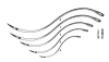 Suture needles-double curved post mortem used in funeral service operations, from lynch supply  - Image 2 of 0