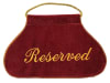 Reserved seat sign with rope used in funeral service operations, from lynch supply  - Image 1 of 0