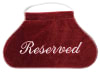 Reserved seat sign with rope used in funeral service operations, from lynch supply  - Image 2 of 0