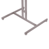 2 Way Adjustable Garment Rack with Straight Arms and Satin Nickel Finish - Image 4 of 0