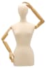 Female dress form mannequin with flexible arms and fingers designed for adjustable fashion display and garment presentation - Image 1 of 0