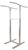 Adjustable 4-way Merchandiser with S-Shaped Hangrail - Satin Chrome Collection - Image 1 of 0