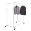 Adjustable Double Bar Ballet Rack in Glossy White - Pipe Collection from www.zingdisplay.com - Image 3 of 0