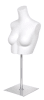 Headless Female Bra Form with Stand - Matte White - Image 2 of 0