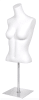 headless female bust form stand matte white - Image 2 of 0