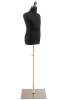 Child display dress form with natural canvas torso on flat metal base adjustable retail mannequin for boutiques and designers - Image 2 of 0