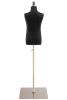 Child display dress form with natural canvas torso on flat metal base adjustable retail mannequin for boutiques and designers - Image 3 of 0