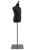 Child display dress form with natural canvas torso on flat metal base adjustable retail mannequin for boutiques and designers - Image 2 of 0