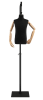 Child display dress form with natural canvas torso on metal hanging base adjustable retail mannequin for boutiques and designers - Image 3 of 0