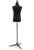 Child display dress form with natural canvas torso on metal tripod base adjustable retail mannequin for boutiques and designers - Image 3 of 0