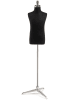 Child display dress form with natural canvas torso on metal tripod base adjustable retail mannequin for boutiques and designers - Image 1 of 0