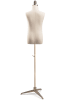 Child display dress form with natural canvas torso on metal tripod base - adjustable retail mannequin for boutiques and designers - Image 3 of 0