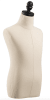 Premium natural child display dress form torso with dual pole connectors for retail apparel displays and garment design use - Image 2 of 0