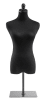 Female display dress form with natural canvas torso on flat metal countertop base adjustable retail mannequin for boutiques and designers - Image 1 of 0
