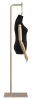 Female display dress form with natural canvas torso on metal hanging base adjustable retail mannequin for boutiques and designers - Image 2 of 0