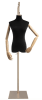Female display dress form with natural canvas torso on metal hanging base adjustable retail mannequin for boutiques and designers - Image 3 of 0