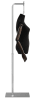 Female display dress form with natural canvas torso on metal hanging base adjustable retail mannequin for boutiques and designers - Image 2 of 0