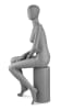 Seated Female Egghead Full-Body Mannequin | PM Collection | Mannequins Express - Image 3 of 0